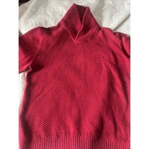 Chaps Ralph Lauren Red Size XL Chunky Cable-Knit Sweater Unisex‎